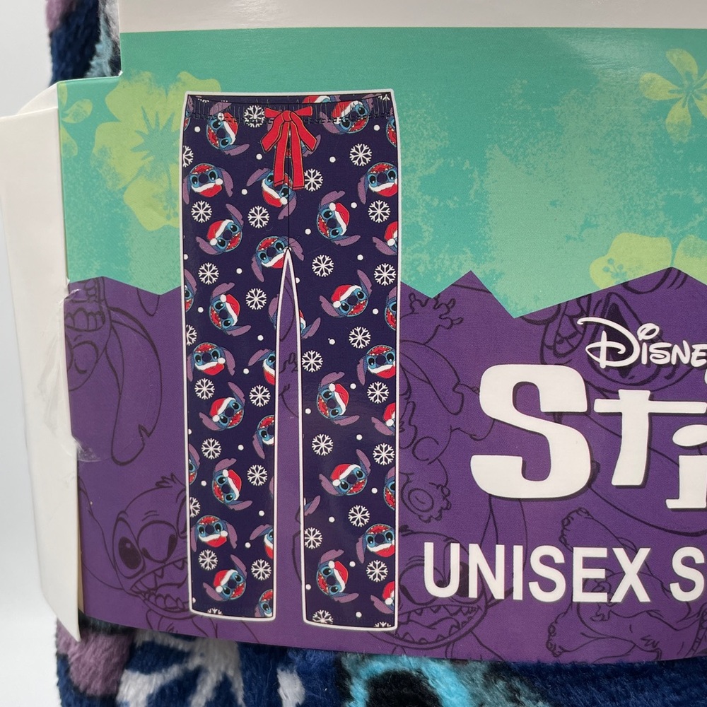 Disney Stitch Fleece Christmas PJ Pants Pajama Sleep Lounge Pants UNISEX SIZING - Picture 4 of 6